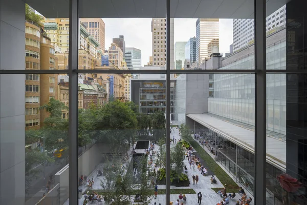 Terras Van Het Moma Museum Nieuwe Yorkgarden Van Het Museum — Stockfoto