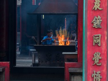 Vietnam 'daki Budist tapınağının detayları