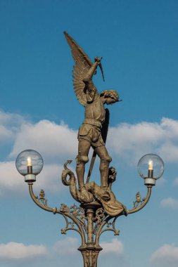 Ghent 'in tipik kaldırım taşı caddesi