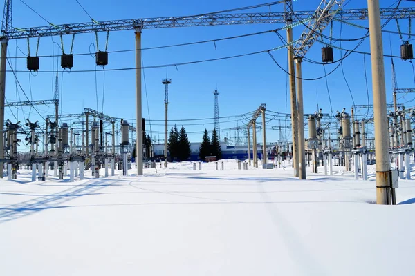 Ηλεκτρικοί υποσταθμοί Σιβηρία — Φωτογραφία Αρχείου