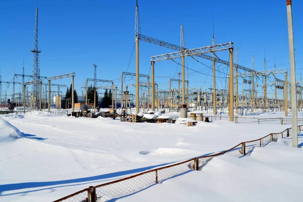 Elektrische onderstations Siberië — Stockfoto