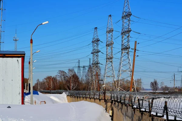 Sottostazioni elettriche Siberia — Foto Stock