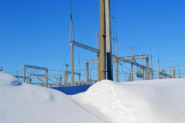 Sottostazioni elettriche Siberia — Foto Stock