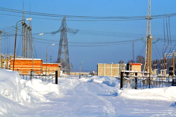 Sottostazioni elettriche Siberia — Foto Stock