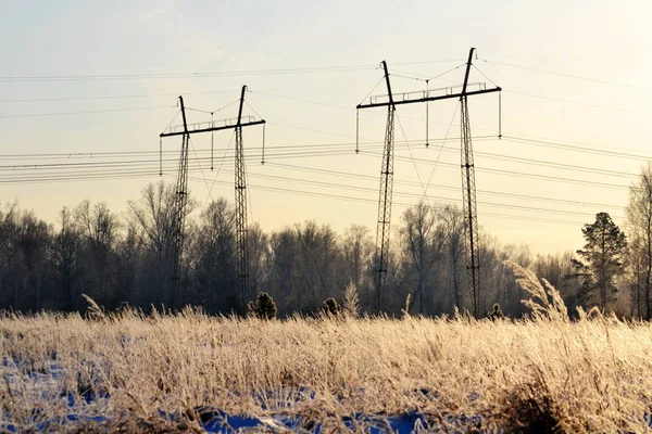 Elektrische onderstations Siberië — Stockfoto