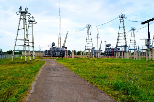 Sous Stations Électriques Alimentent Toute Région Actuelle Sibérie — Photo