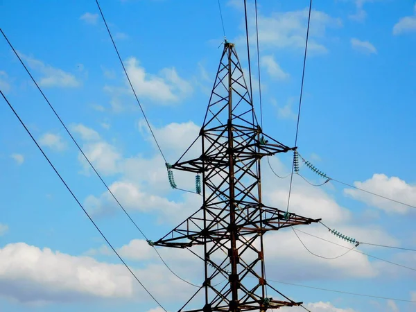 Elektropodstancii Give Cheap Energy Whole Region — Stock Photo, Image