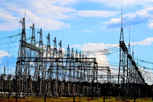 Elektropodstancii Geven Goedkope Energie Hele Regio — Stockfoto