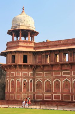 Jahangiri Mahal in Agra Fort, Uttar Pradesh, India clipart