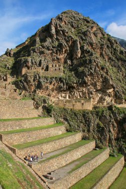 Ollantaytambo, Pe Inca kalede, Pumatallis teraslarında