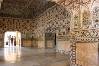 Amber, Hindistan - 1 Mart: Amber Fort Jai mandire (ayna Sarayı)