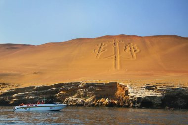 Paracas, Peru-Ocak 26: Kimliği belirsiz kişi göz Mumluk