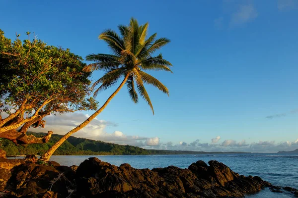 Tengerparton fekszik, Lavena faluban honos Island, Fidzsi-szigetek — Stock Fotó