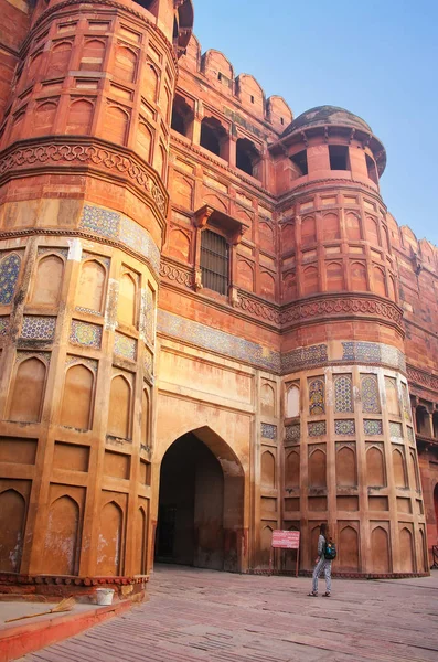 Amar Singh Gate nella fortificazione di Agra, Uttar Pradesh, India — Foto Stock