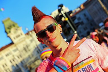 Trieste, İtalya - 20 Haziran: Kimliği belirsiz Col içinde yer alır