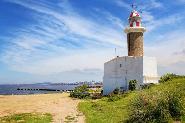 Punta Brava lighthouse in Punta Carretas, Montevideo, Uruguay — 图库照片