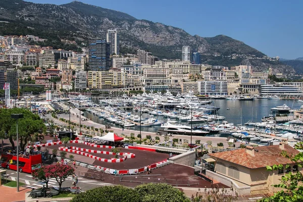 View of La Condamine ward and Port Hercules in Monaco — Stock Photo, Image