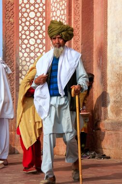Fatehpur Sikri, Hindistan-Ocak 30: Kimliği belirsiz yürüyüşler dışında