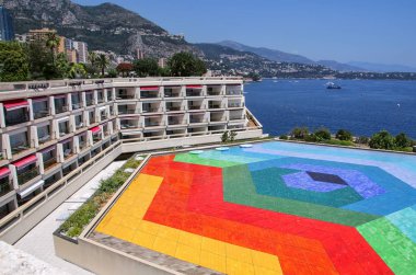 Monte Carlo, Monako - 11 Temmuz: Hexa Grace çatı Teras au