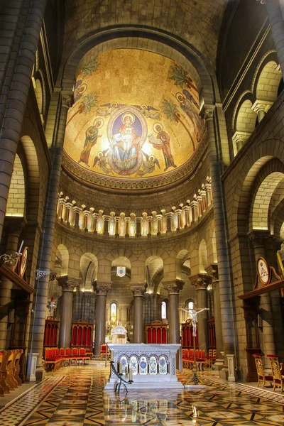 Монако Віль, Монако-11 липня: Інтер'єр Святого Миколая Cathe — стокове фото