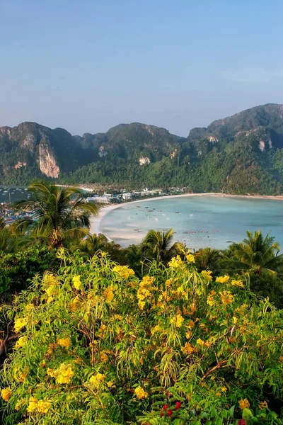 View of Phi Phi Don Island from an overlook, Krabi Province, Tha