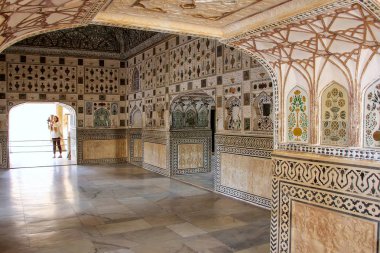 Amber, Hindistan - 1 Mart: Amber Fort Jai mandire (ayna Sarayı)