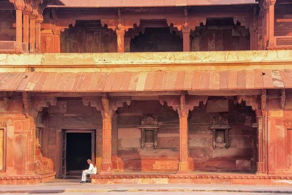 Fatehpur Sikri, Indien-januari 30: Innergården av Jodh Bai Pa — Stockfoto