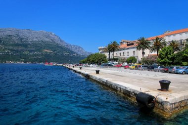 İskele Korcula eski şehir, Hırvatistan