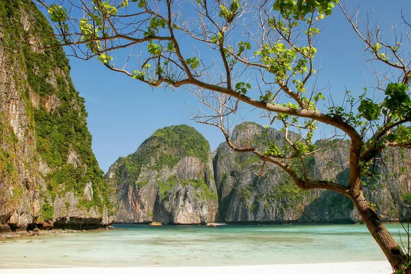 Maya bay auf phi phi leh island, krabi provinz, thailand — Stockfoto