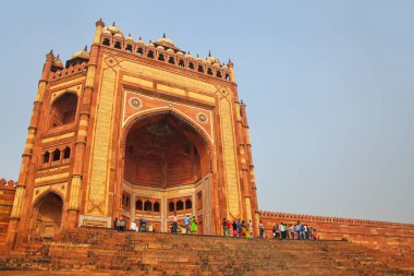 Fatehpur Sikri, Hindistan-Ocak 30: Buland Darwasa (zafer kapısı) 