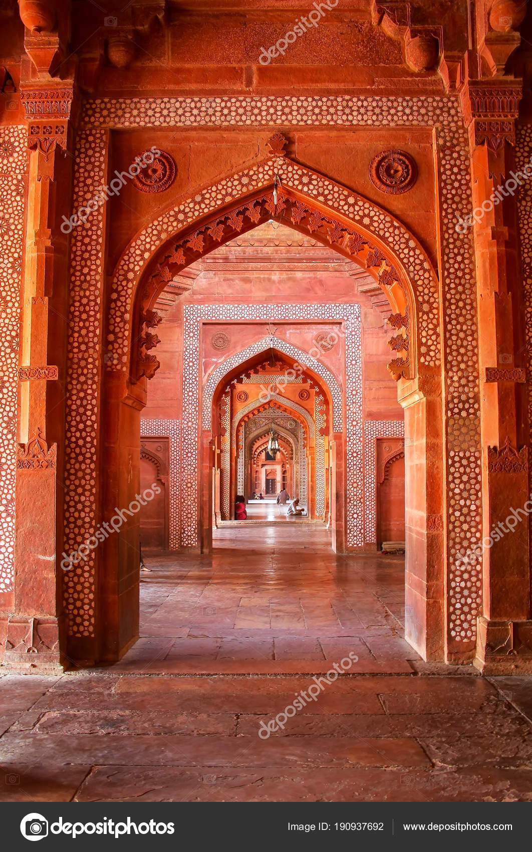 Interior  Jama Masjid  Fatehpur Sikri Uttar Pradesh India 
