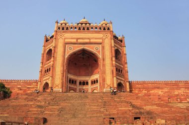 Buland Jama Mescidi içinde Fatehpur Sikri, Uttar Pradesh, Hindistan önde gelen Darwasa (zafer kapısı)