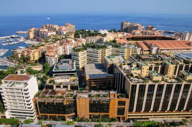 Fontvieille Monako görünümünü. Fontvieille Monaco dört geleneksel dörtte biridir.