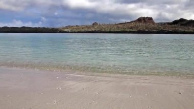 Santiago Adası Galapagos Milli Parkı, Ekvator Çin şapka beach Island gördün mü