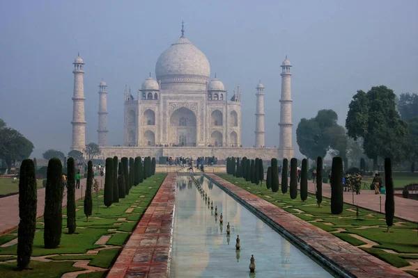 Taj Mahal Early Morning Agra Uttar Pradesh India Build 1632 — Stock Photo, Image