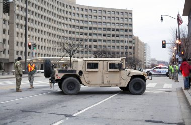 Ulusal Muhafız araç, Donald Trump açılışı