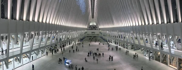 Interior de la terminal Oculus del World Trade Center Trans — Foto de Stock