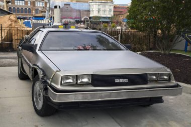 DeLorean'ı Dmc-12 Universal Studios Orlando Florida