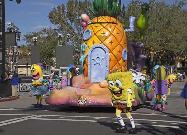 Sponge Bob znaków w Universal Studios Orlando Floryda — Zdjęcie stockowe