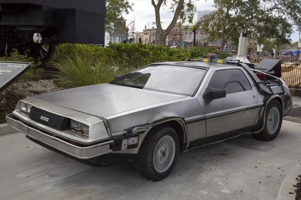 DeLorean DMC-12 at Universal Studios Orlando Florida — Stock Photo, Image