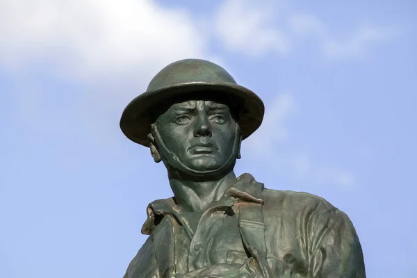Close up of WWI memorial statue Highbridge Bronx NY — Stock Photo, Image