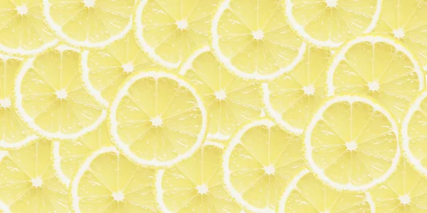 Lemon background from slices. Healthy food, top view. Fruit. Yellow texture.