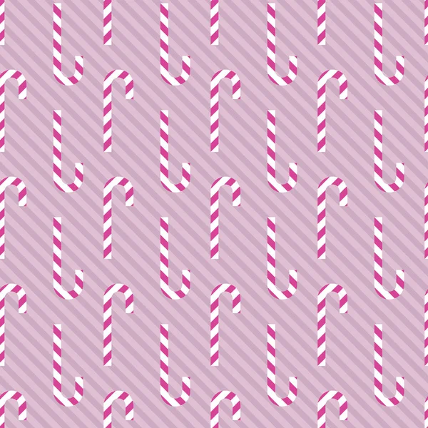 Seamless Pink Optical Illusion Pattern Candy Canes — ストックベクタ