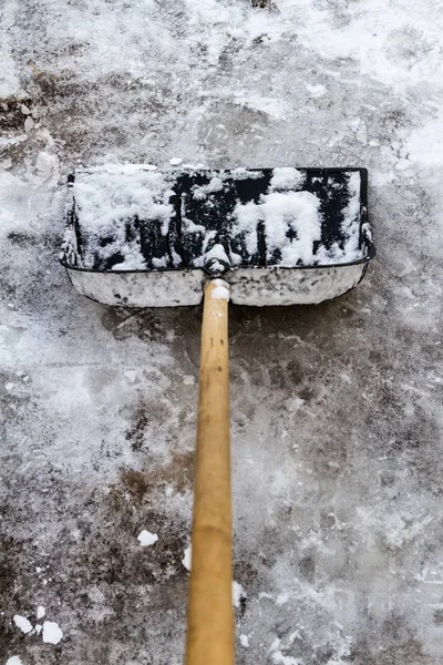 Pás neve preta — Fotografia de Stock