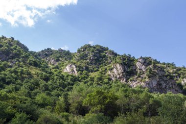 Trans-Ili Alatau bölge Kazakistan'ın eteklerinde