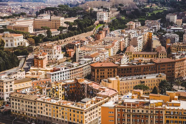 Vista Aérea Belos Edifícios Antigos Roma Itália — Fotografia de Stock Grátis