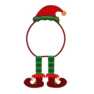 Çirkin süveter partisi elfi. Duvar etiketi