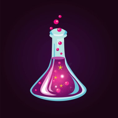 Kimyasal matara ikonu. Tıbbi işaret.