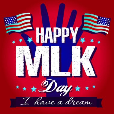 Luther King Günü 'nde mutlu marşlar. 