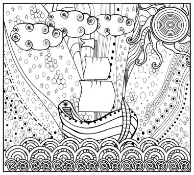 Grafik desen vektör şablonu